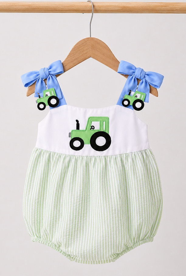 LITTLE GREEN TRACTOR GIRL BUBBLE