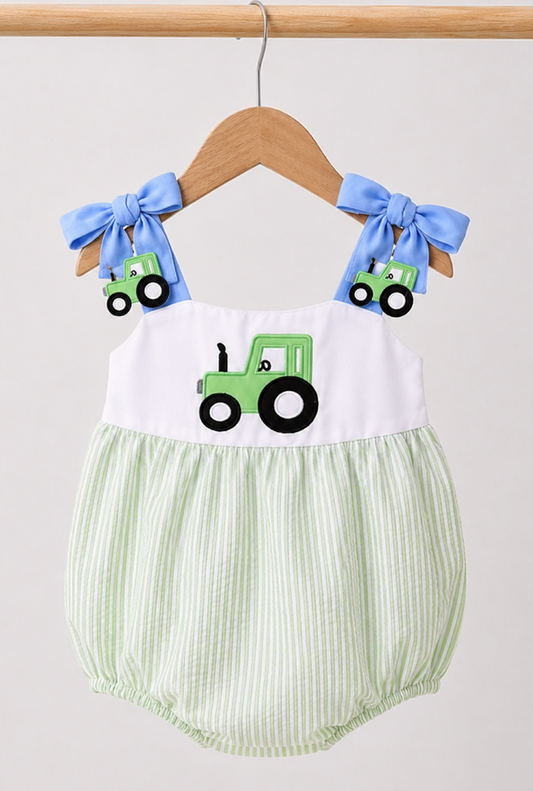 LITTLE GREEN TRACTOR GIRL BUBBLE