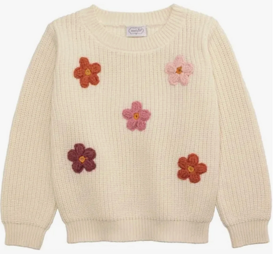 MUDPIE DAISY STITCH SWEATER