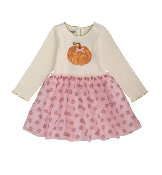 PUMPKIN SEQUIN TUTU DRESS