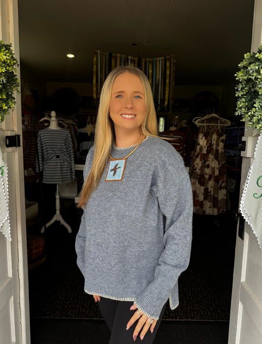 EVERYDAY SWEATER IN DUSTY BLUE