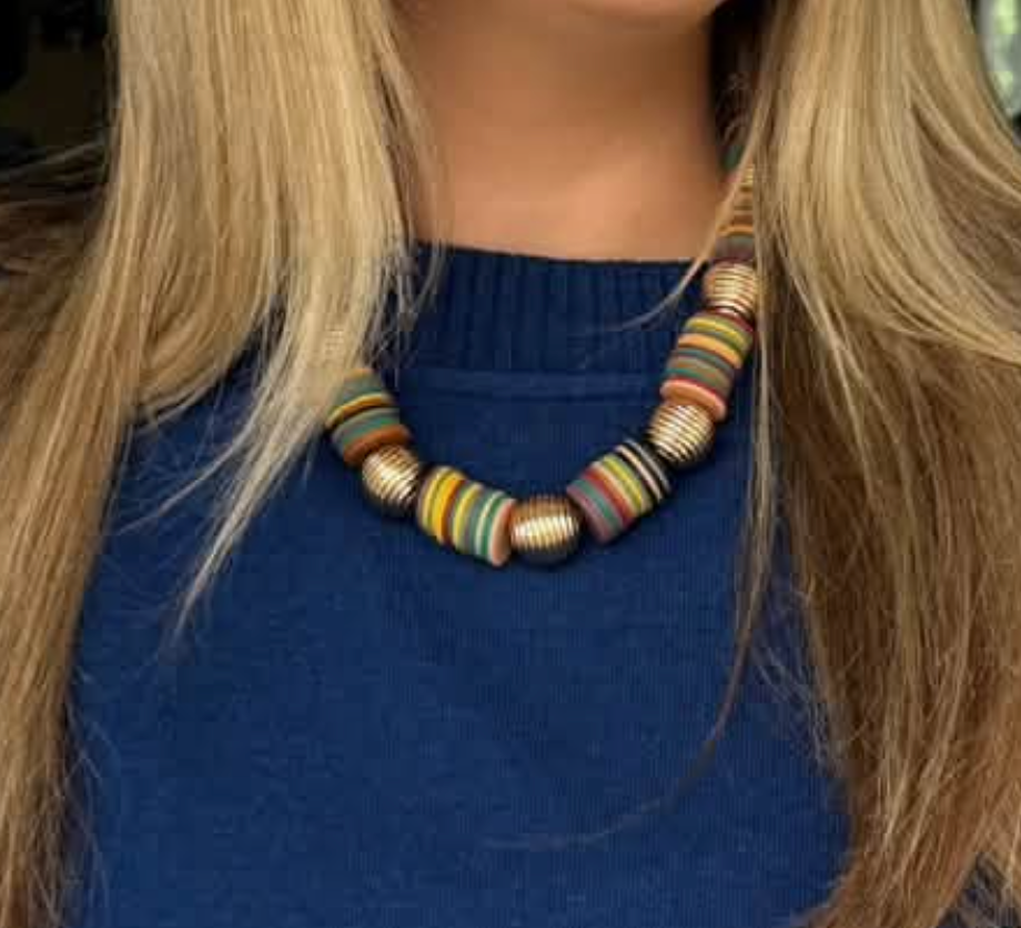 FALL MULTI BEADED NECKLACE