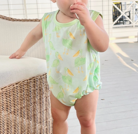 PELICAN BAMBOO ROMPER