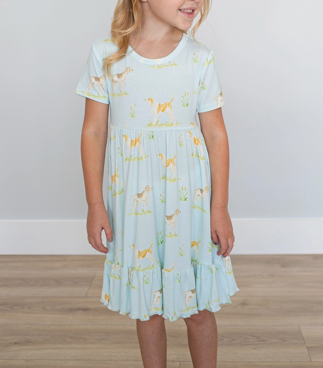 HUNTING DOGS BAMBOO DRESS