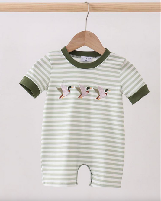 MALLARD STRIPE ROMPER