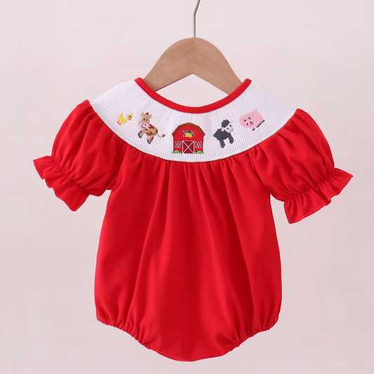 FARM SMOCKED GIRL BUBBLE