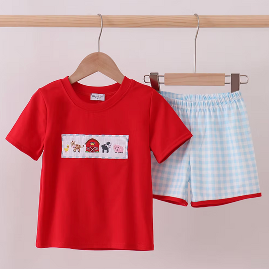 BARNYARD GINGHAM SET