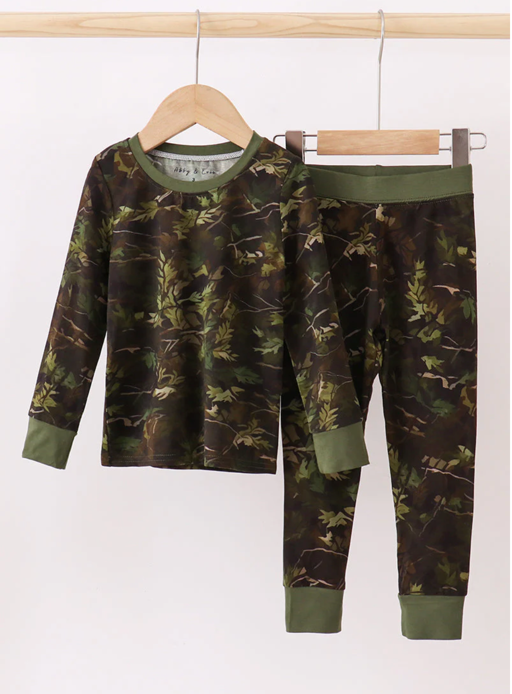 GREEN CAMO BAMBOO PAJAMAS
