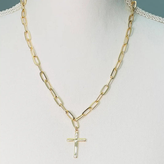 CROSS CHARM NECKLACE